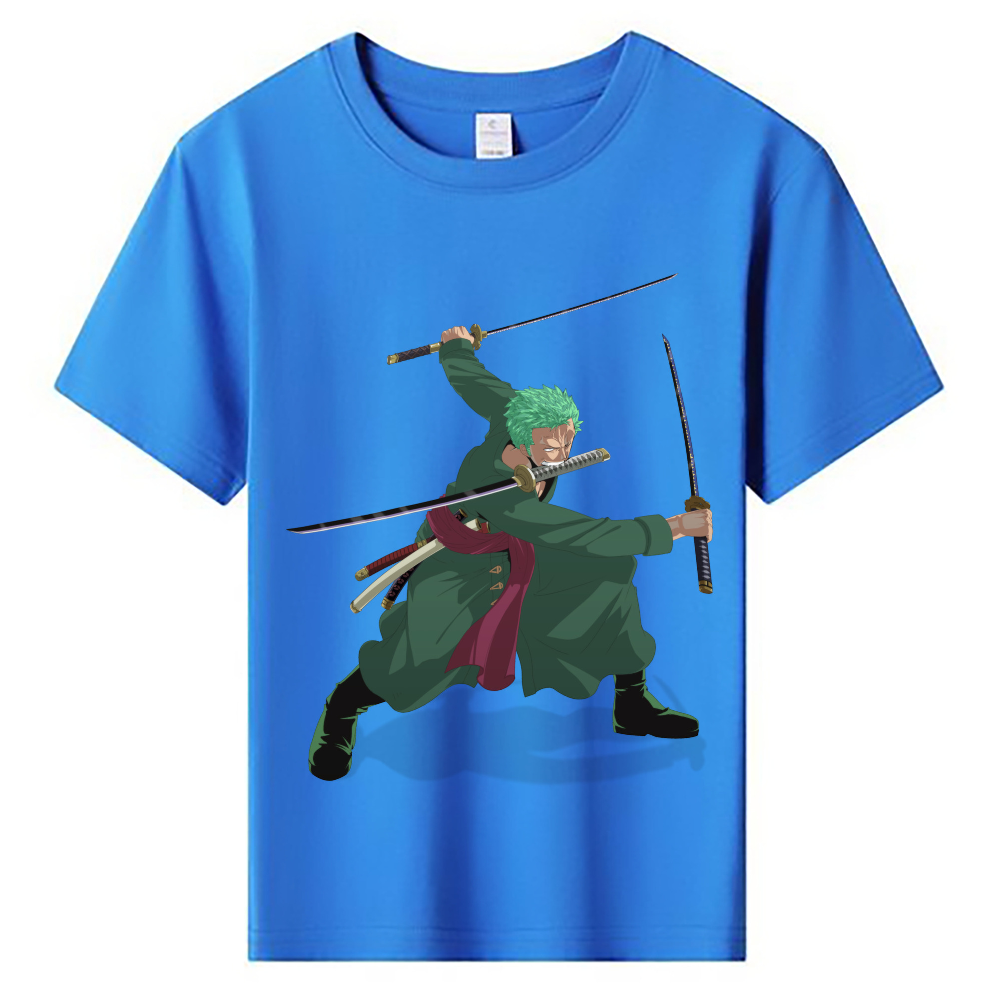 ワンピース ロロノア・ゾロ ONE PIECE Roronoa Zoro 綿100％キッズTシャツ（フロントプリント）